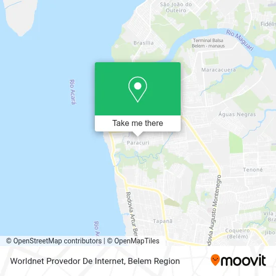 Worldnet Provedor De Internet map