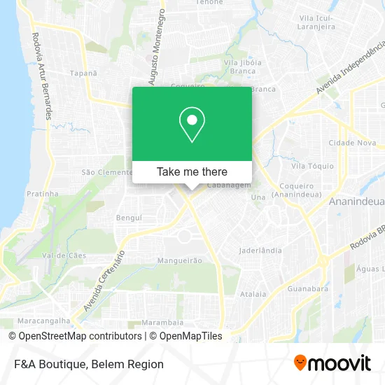 F&A Boutique map