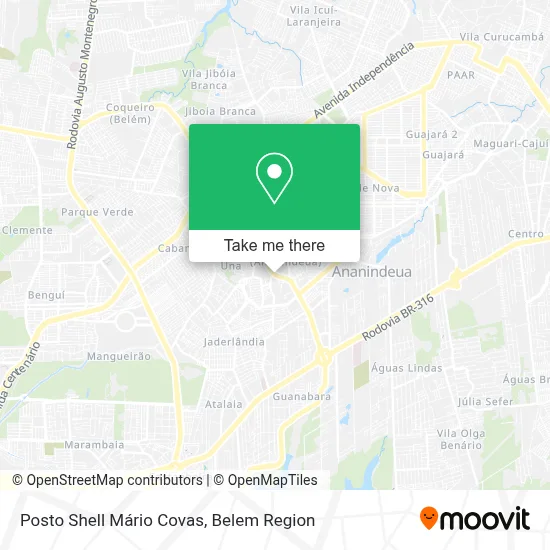 Posto Shell Mário Covas map