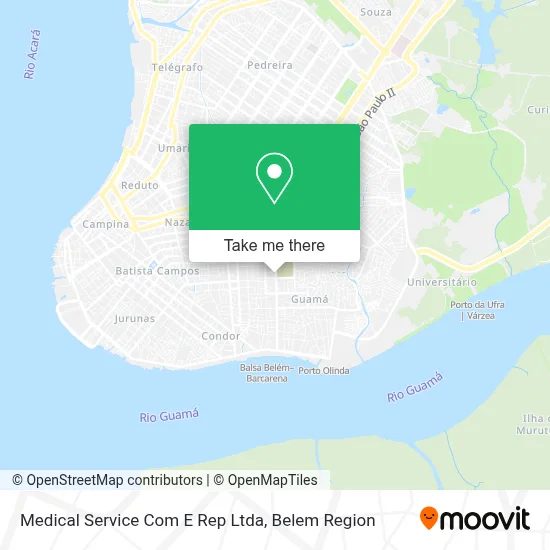 Medical Service Com E Rep Ltda map