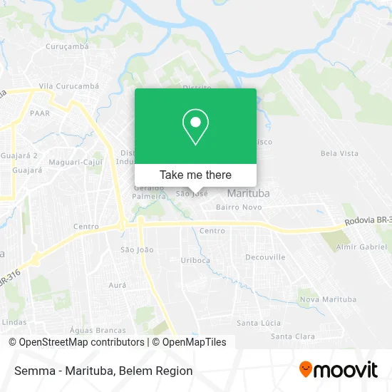 Semma - Marituba map