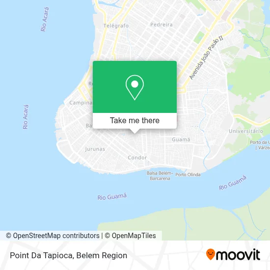 Point Da Tapioca map