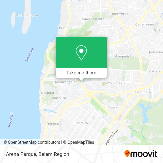 Arena Parque map