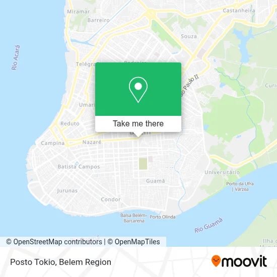 Posto Tokio map