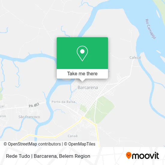 Rede Tudo | Barcarena map