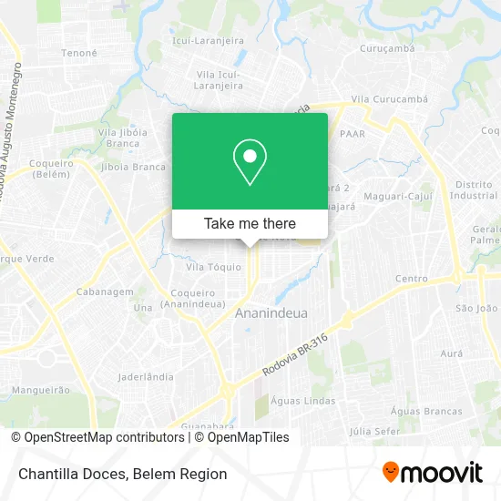 Chantilla Doces map