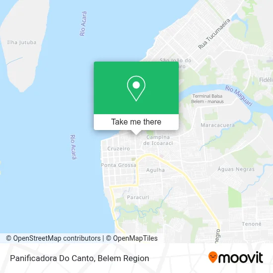 Panificadora Do Canto map