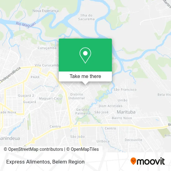 Express Alimentos map