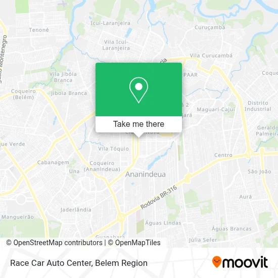 Race Car Auto Center map