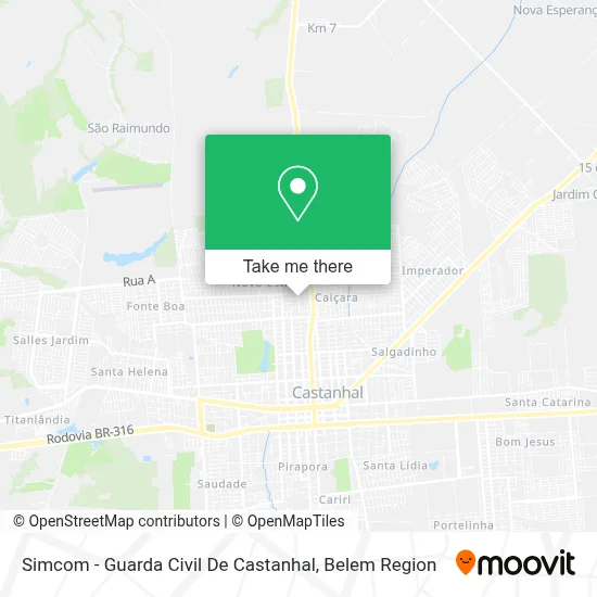 Simcom - Guarda Civil De Castanhal map