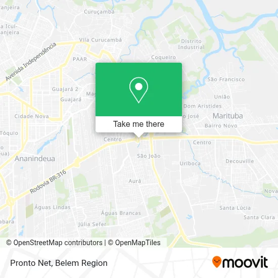 Pronto Net map