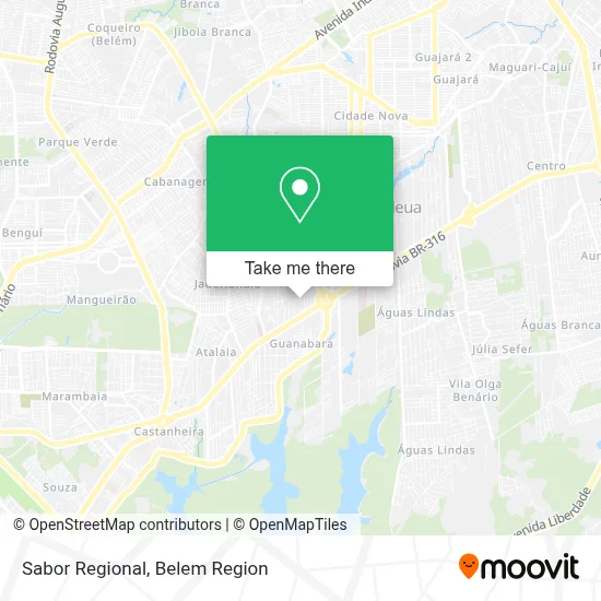 Sabor Regional map