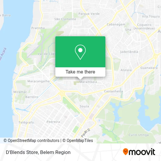 D'Blends Store map