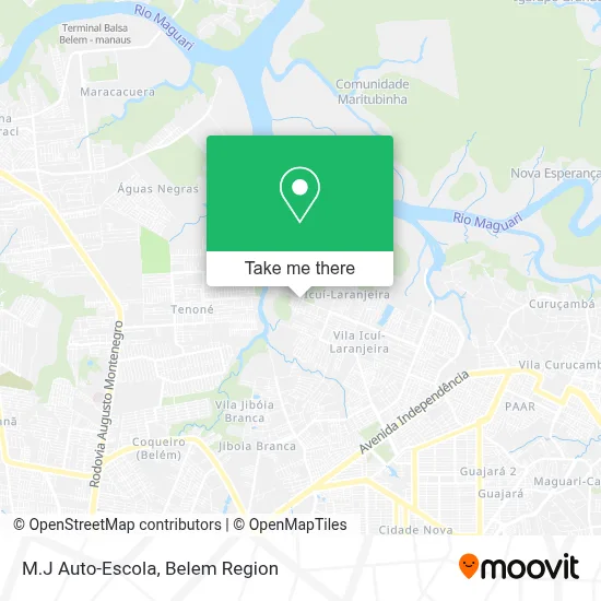 M.J Auto-Escola map