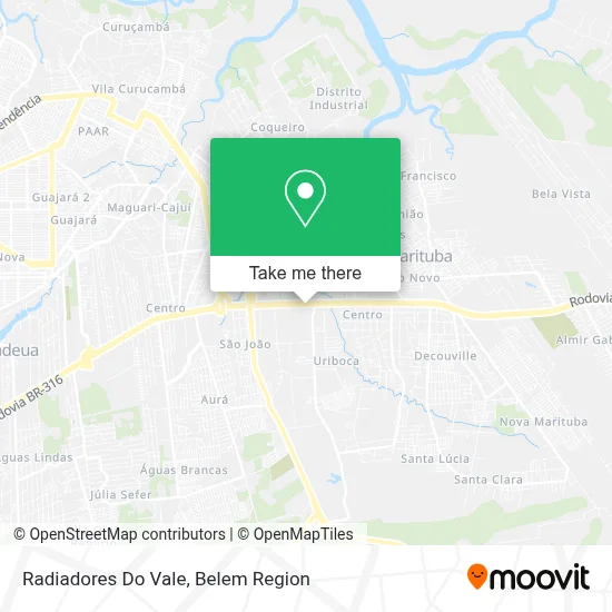 Radiadores Do Vale map