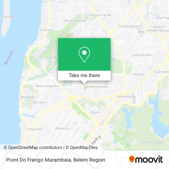 Point Do Frango Marambaia map