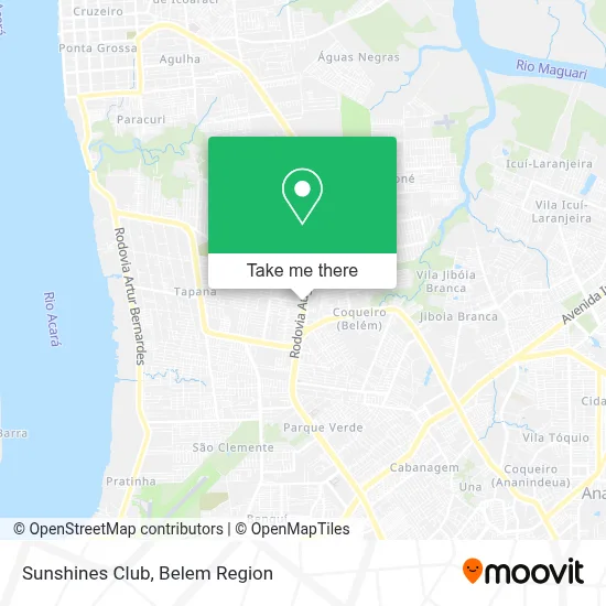 Sunshines Club map
