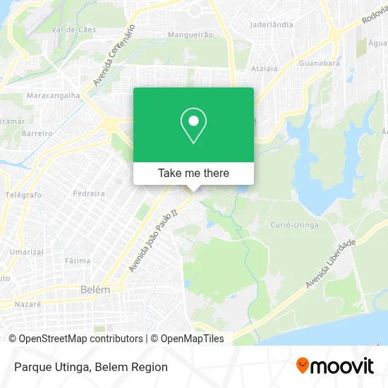 Parque Utinga map