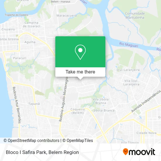 Bloco I Safira Park map