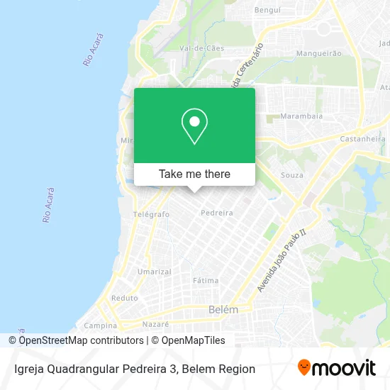 Igreja Quadrangular Pedreira 3 map