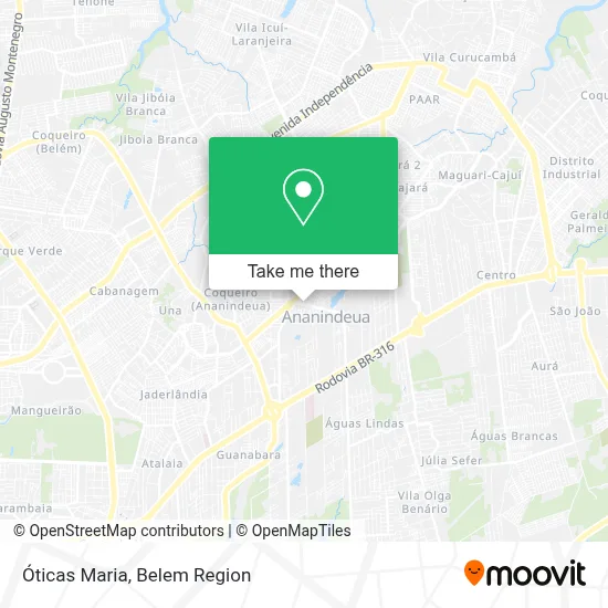 Óticas Maria map