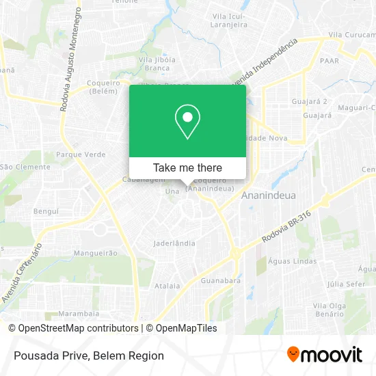Pousada Prive map
