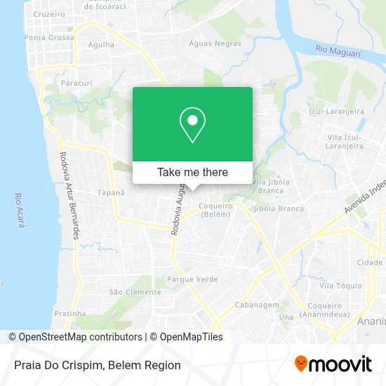 Praia Do Crispim map