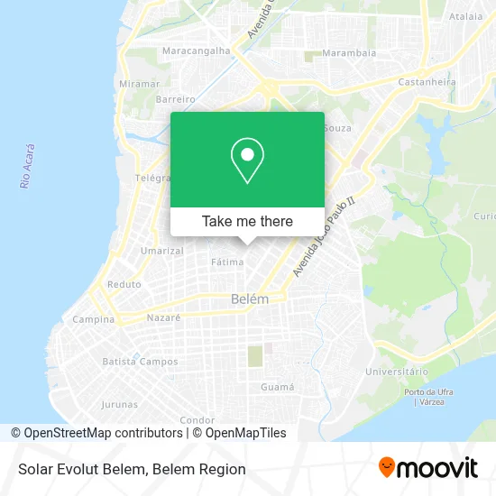 Solar Evolut Belem map