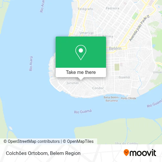 Colchões Ortobom map