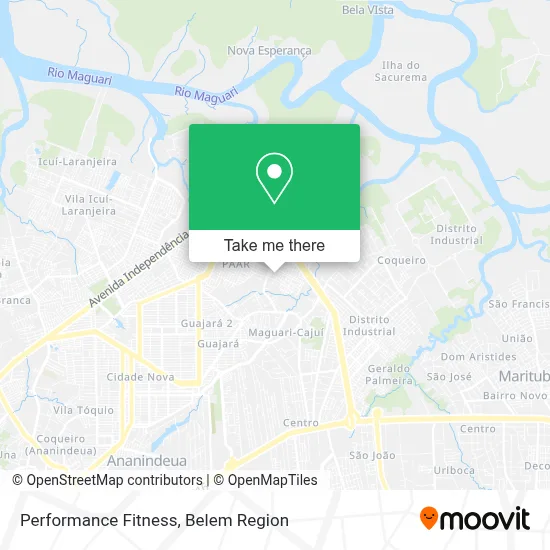 Performance Fitness map