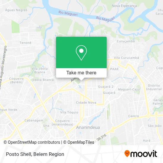Posto Shell map