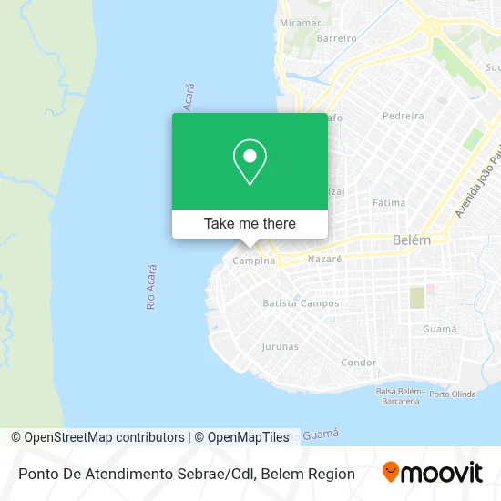 Ponto De Atendimento Sebrae / Cdl map