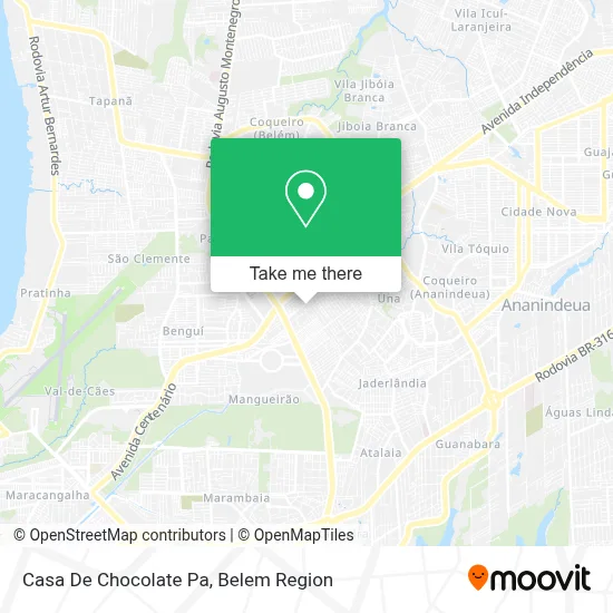 Casa De Chocolate Pa map