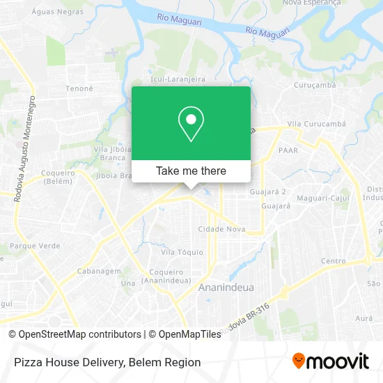 Pizza House Delivery map