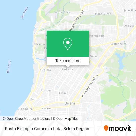 Posto Exemplo Comercio Ltda map