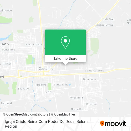 Igreja Cristo Reina Com Poder De Deus map
