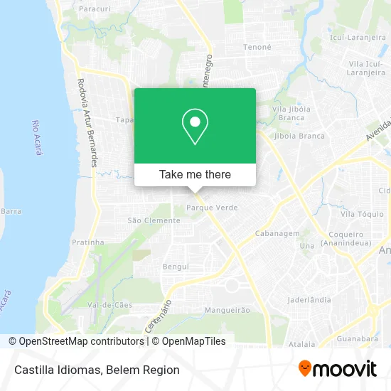 Castilla Idiomas map