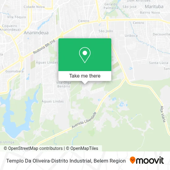 Templo Da Oliveira-Distrito Industrial map