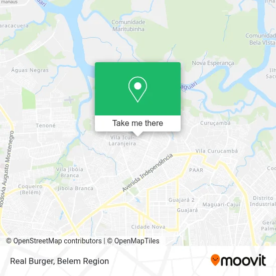 Real Burger map