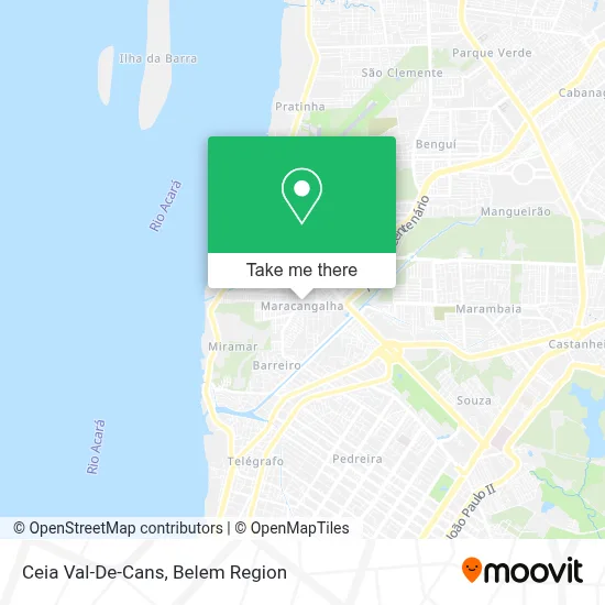 Ceia Val-De-Cans map
