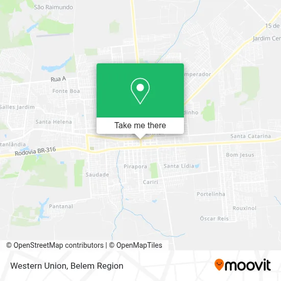 Western Union map