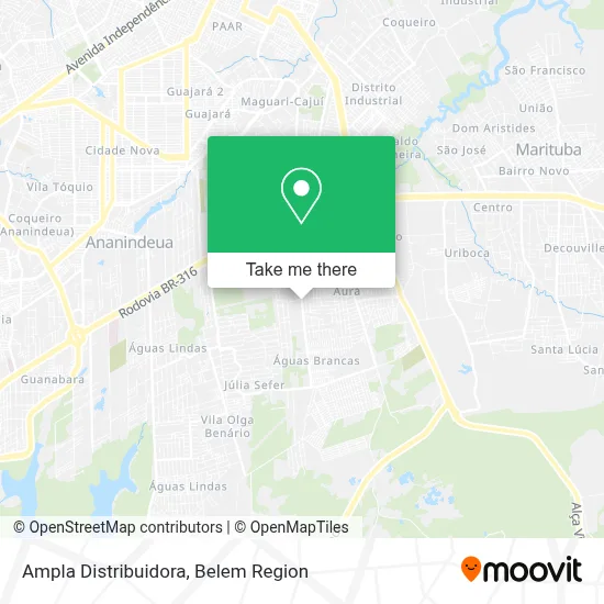 Ampla Distribuidora map