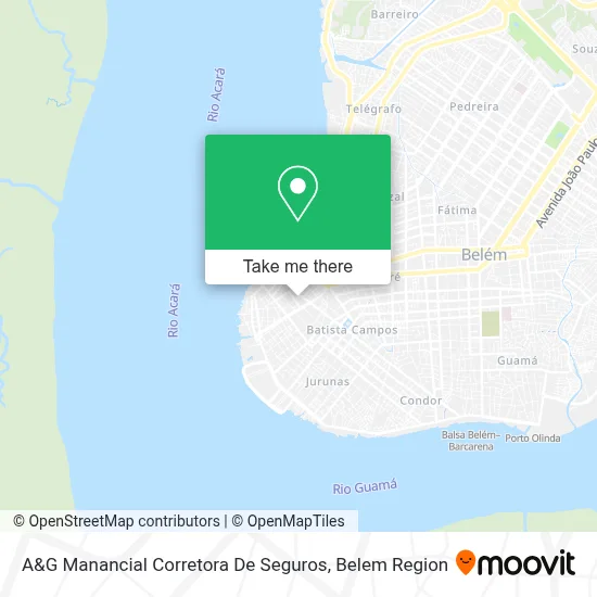 A&G Manancial Corretora De Seguros map