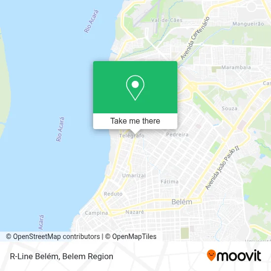 R-Line Belém map