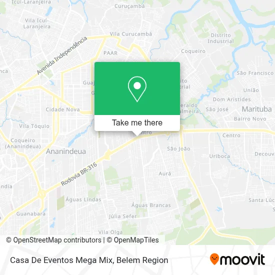 Casa De Eventos Mega Mix map