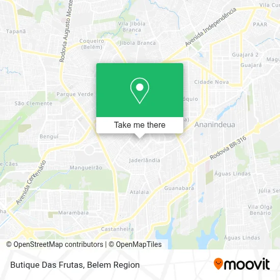 Butique Das Frutas map