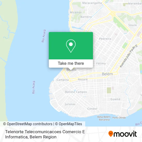 Telenorte Telecomunicacoes Comercio E Informatica map