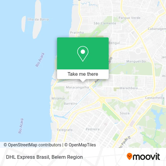 DHL Express Brasil map