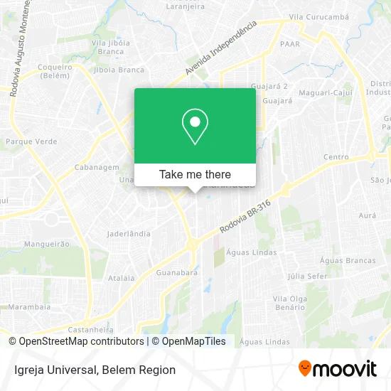 Igreja Universal map