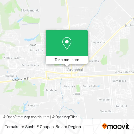 Temakeiro Sushi E Chapas map